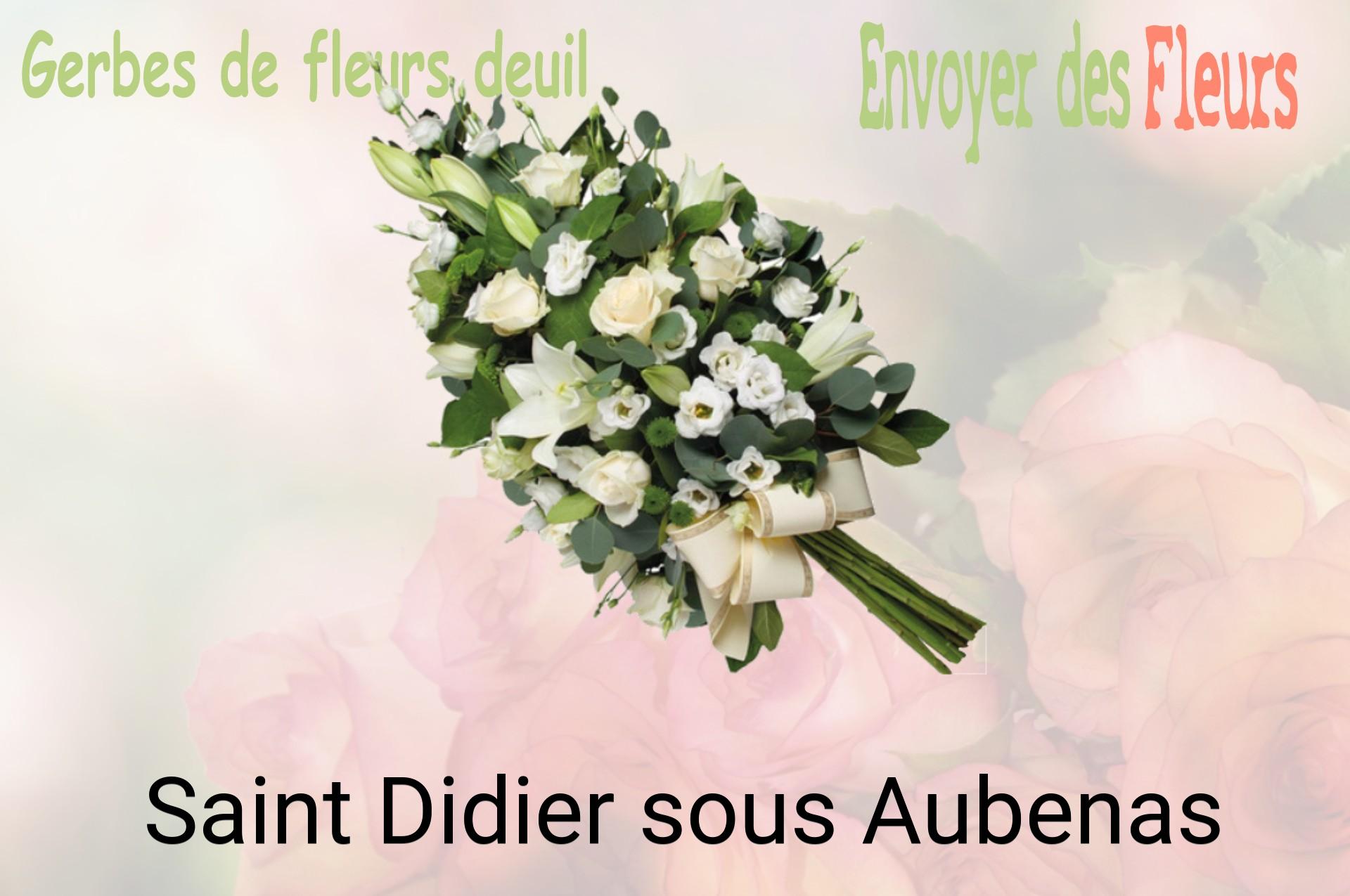 Gerbe de fleurs de deuil livrée à Saint-Didier-sous-Aubenas